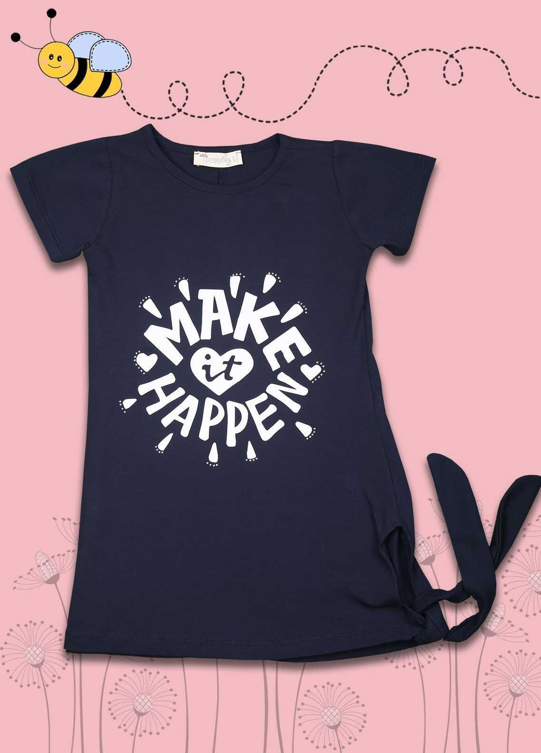 Sanaulla Exclusive Range Cotton Fancy Girls Top -  7014-0508 Blue