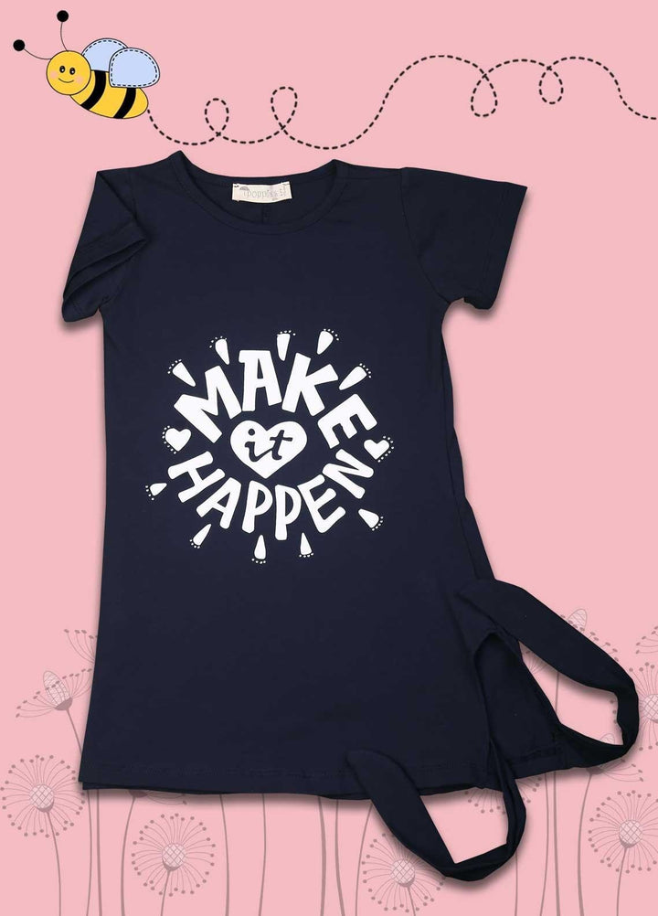 Sanaulla Exclusive Range Cotton Fancy Girls Top -  7014-0508 Blue