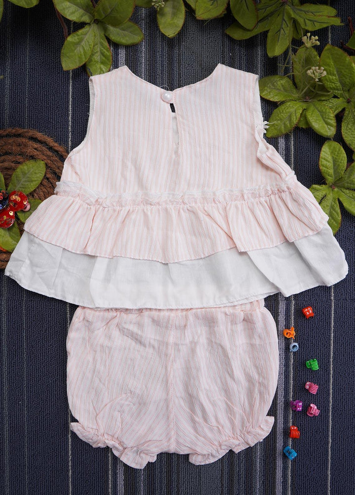 Sanaulla Exclusive Range Cotton Fancy Suits for Girls -  2204 Light Pink