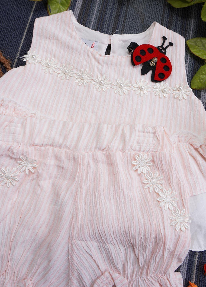 Sanaulla Exclusive Range Cotton Fancy Suits for Girls -  2204 Light Pink