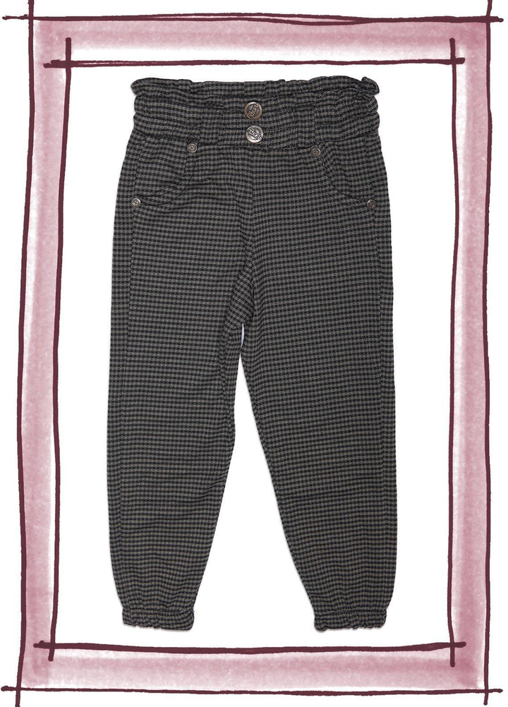 Sanaulla Exclusive Range Cotton Fancy Girls Trouser -  SU22GT 5508 D-Grey