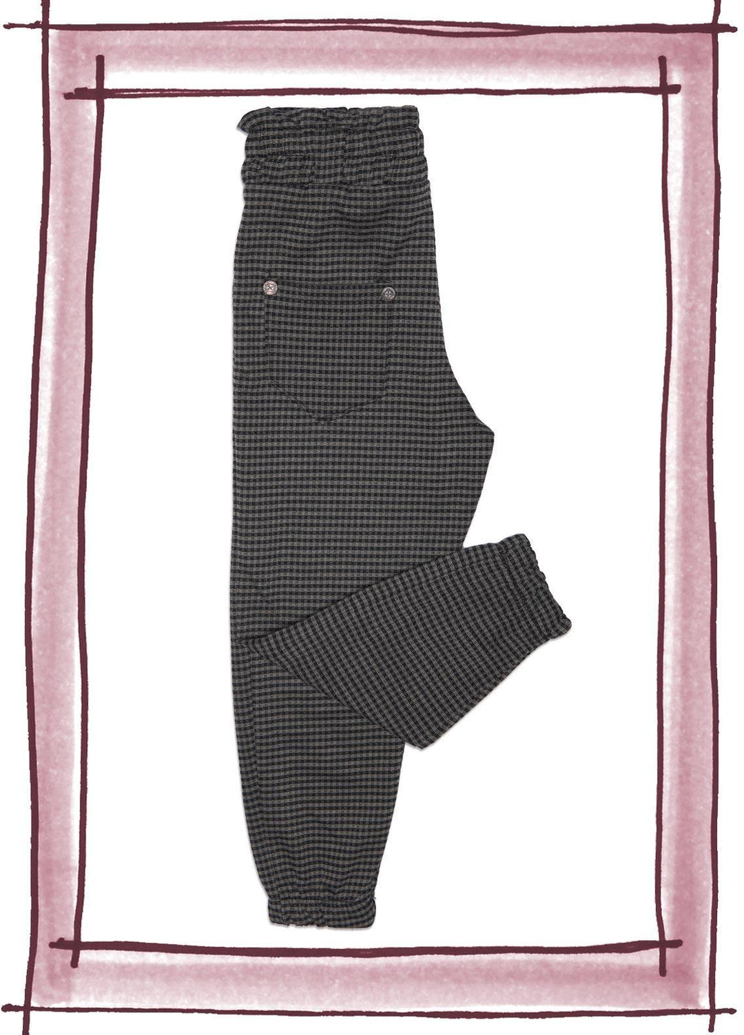 Sanaulla Exclusive Range Cotton Fancy Girls Trouser -  SU22GT 5508 D-Grey