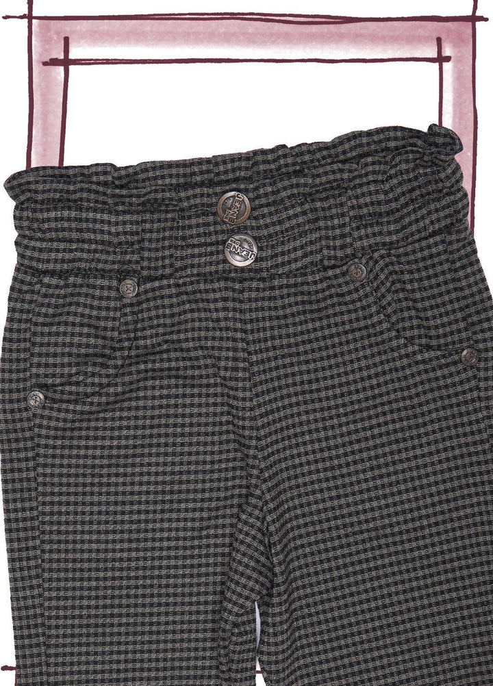Sanaulla Exclusive Range Cotton Fancy Girls Trouser -  SU22GT 5508 D-Grey