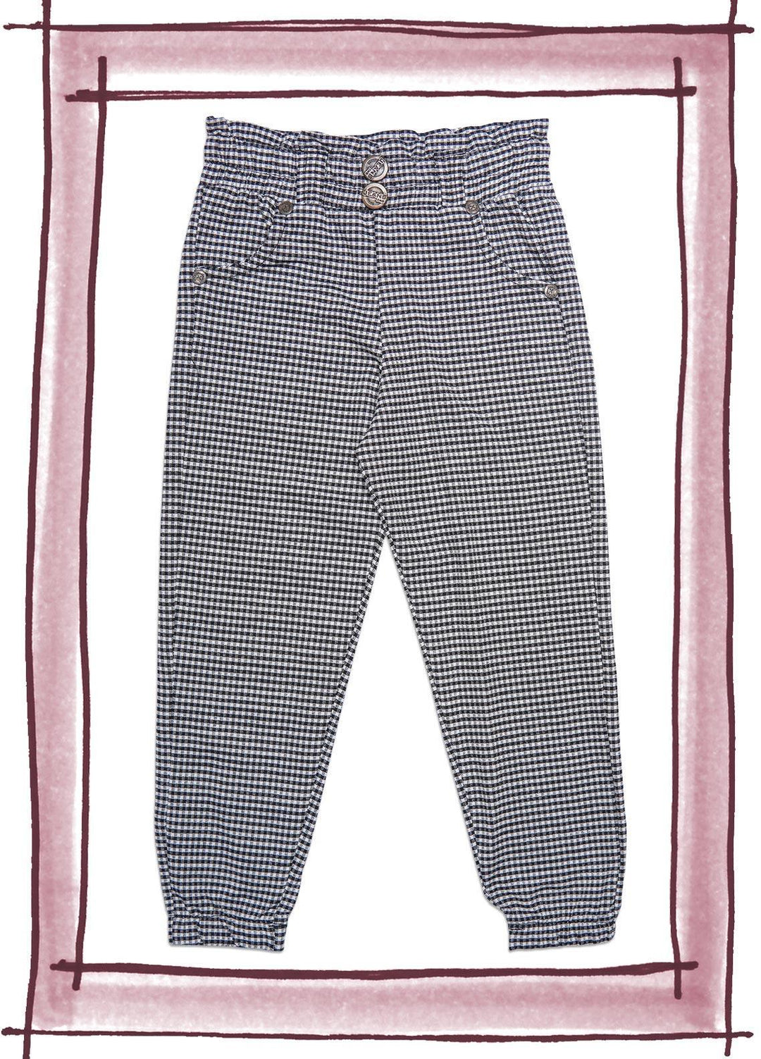 Sanaulla Exclusive Range Cotton Fancy Girls Trouser -  SU22GT 5508 Grey