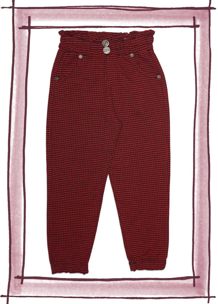 Sanaulla Exclusive Range Cotton Fancy Trouser for Girls -  SU22GT 5508 Maroon