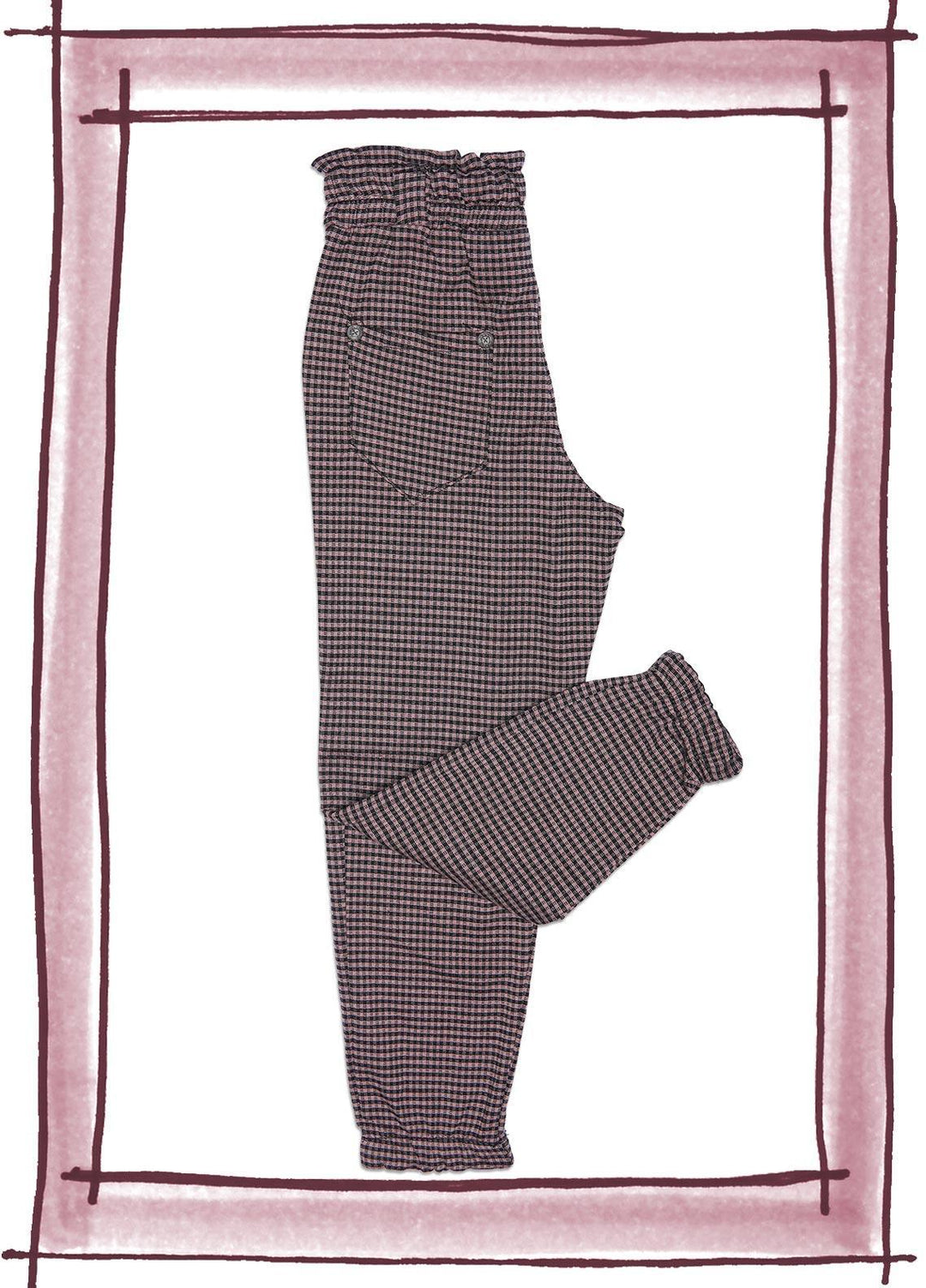 Sanaulla Exclusive Range Cotton Fancy Girls Trouser -  SU22GT 5508 Rust