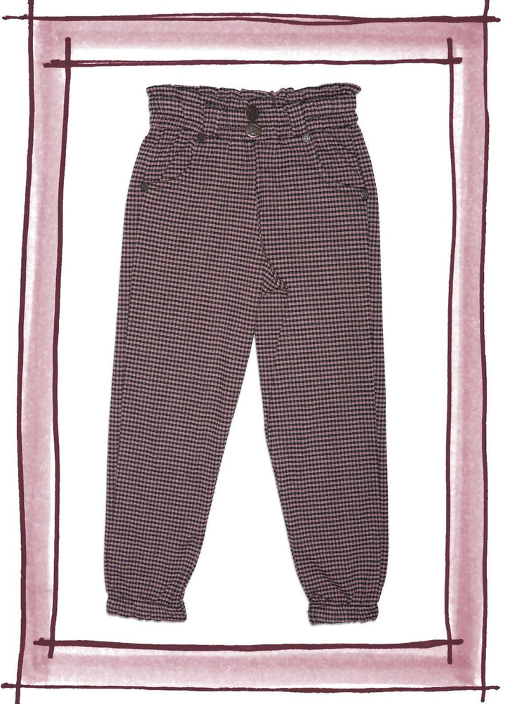 Sanaulla Exclusive Range Cotton Fancy Girls Trouser -  SU22GT 5508 Rust