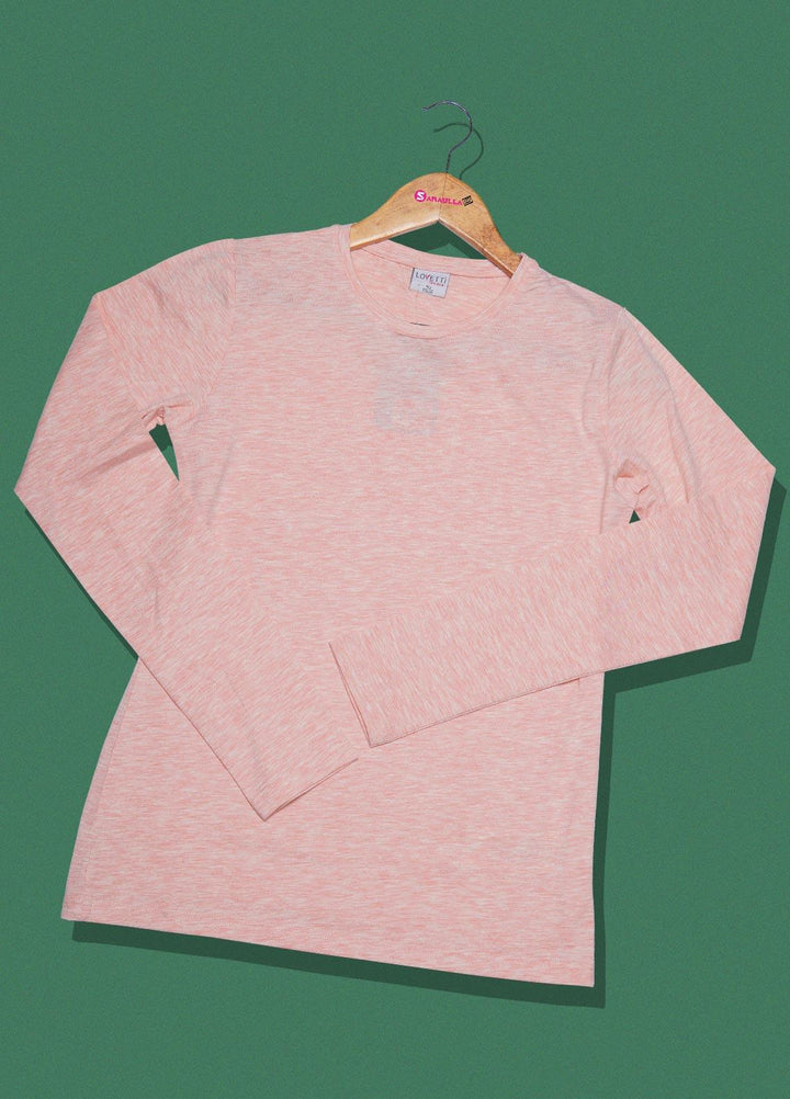 Sanaulla Exclusive Range  Fancy T-Shirts for Girls -  1007 Peach