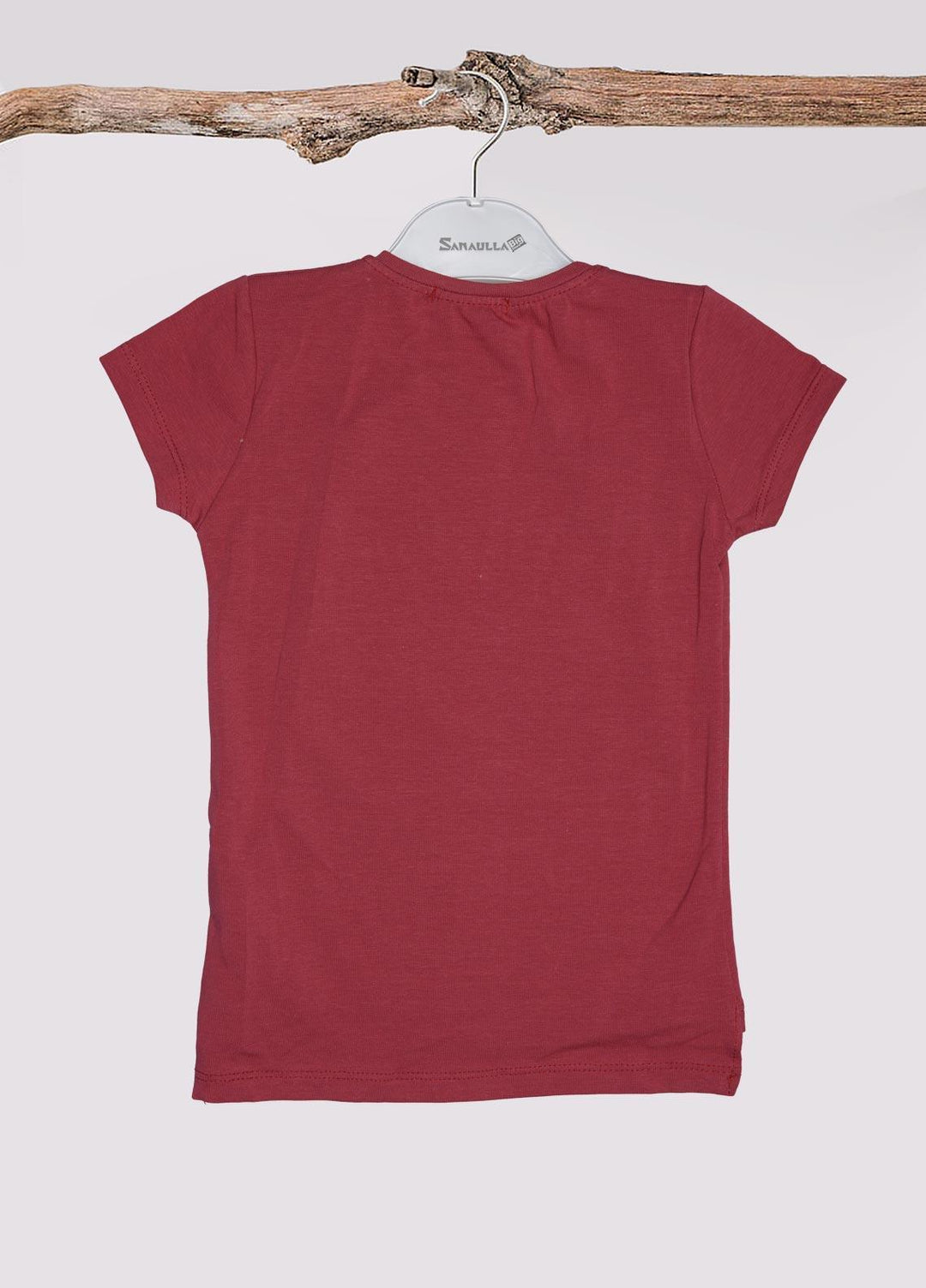 Sanaulla Exclusive Range Cotton Fancy Girls T-Shirts -  3086 D Pink