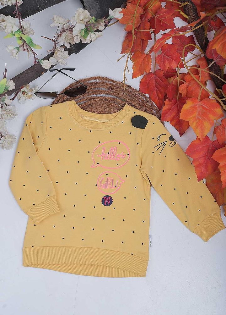 Sanaulla Exclusive Range Mix Casual Girls Tops -  20-1069 Yellow