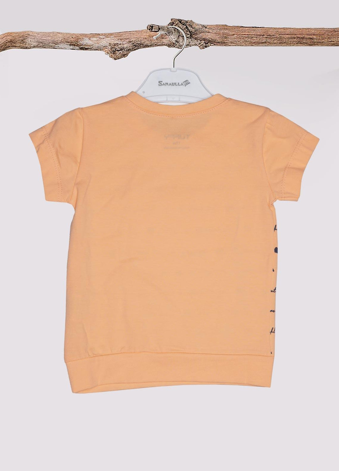 Sanaulla Exclusive Range Cotton Fancy Girls T-Shirts -  21-83 Orange