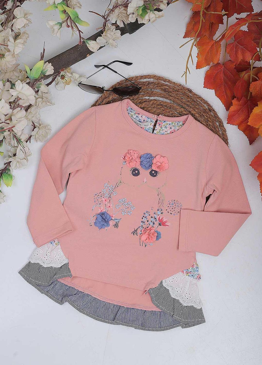 Sanaulla Exclusive Range Mix Casual Tops for Girls -  4401 L-Pink