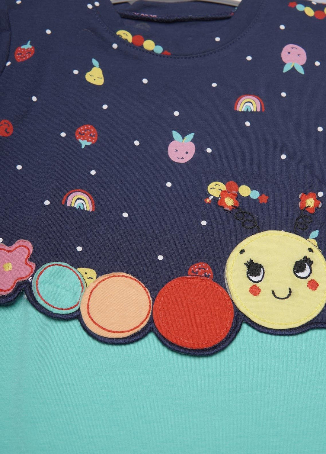 Sanaulla Exclusive Range Cotton Fancy Girls T-Shirts -  D-112559 Green