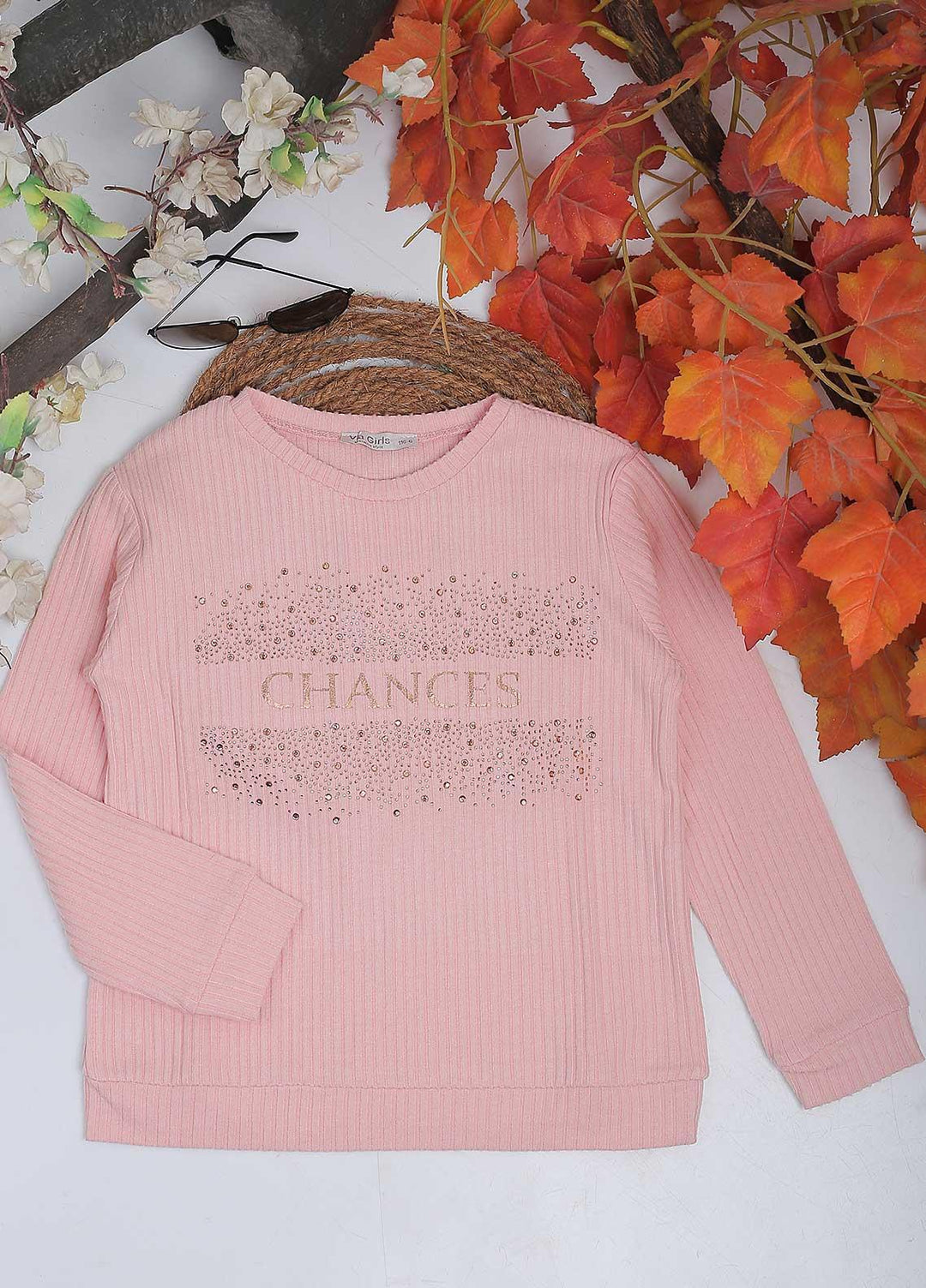 Sanaulla Exclusive Range Mix Casual Girls Tops -  4552 Pink