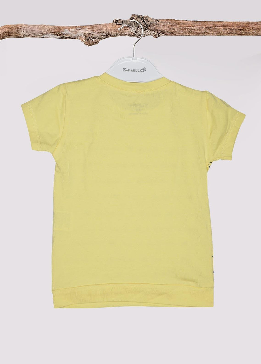Sanaulla Exclusive Range Cotton Fancy Girls T-Shirts -  D-111496 Yellow