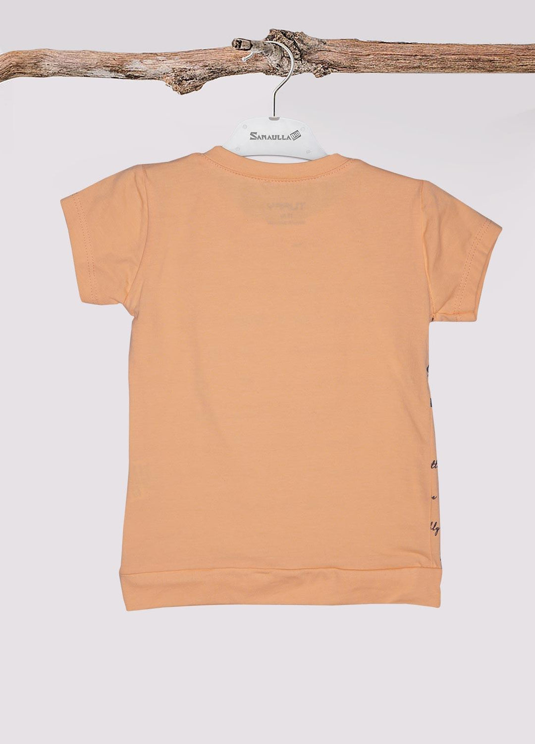 Sanaulla Exclusive Range Cotton Fancy T-Shirts for Girls -  D-111496 Orange
