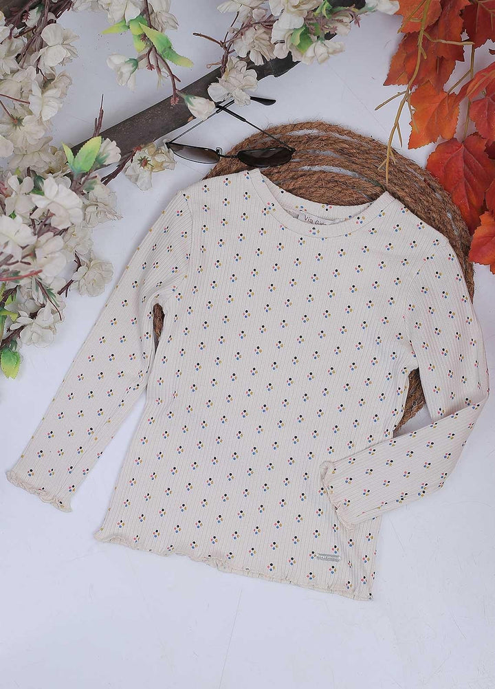 Sanaulla Exclusive Range Mix Casual Tops for Girls -  4589 Off White