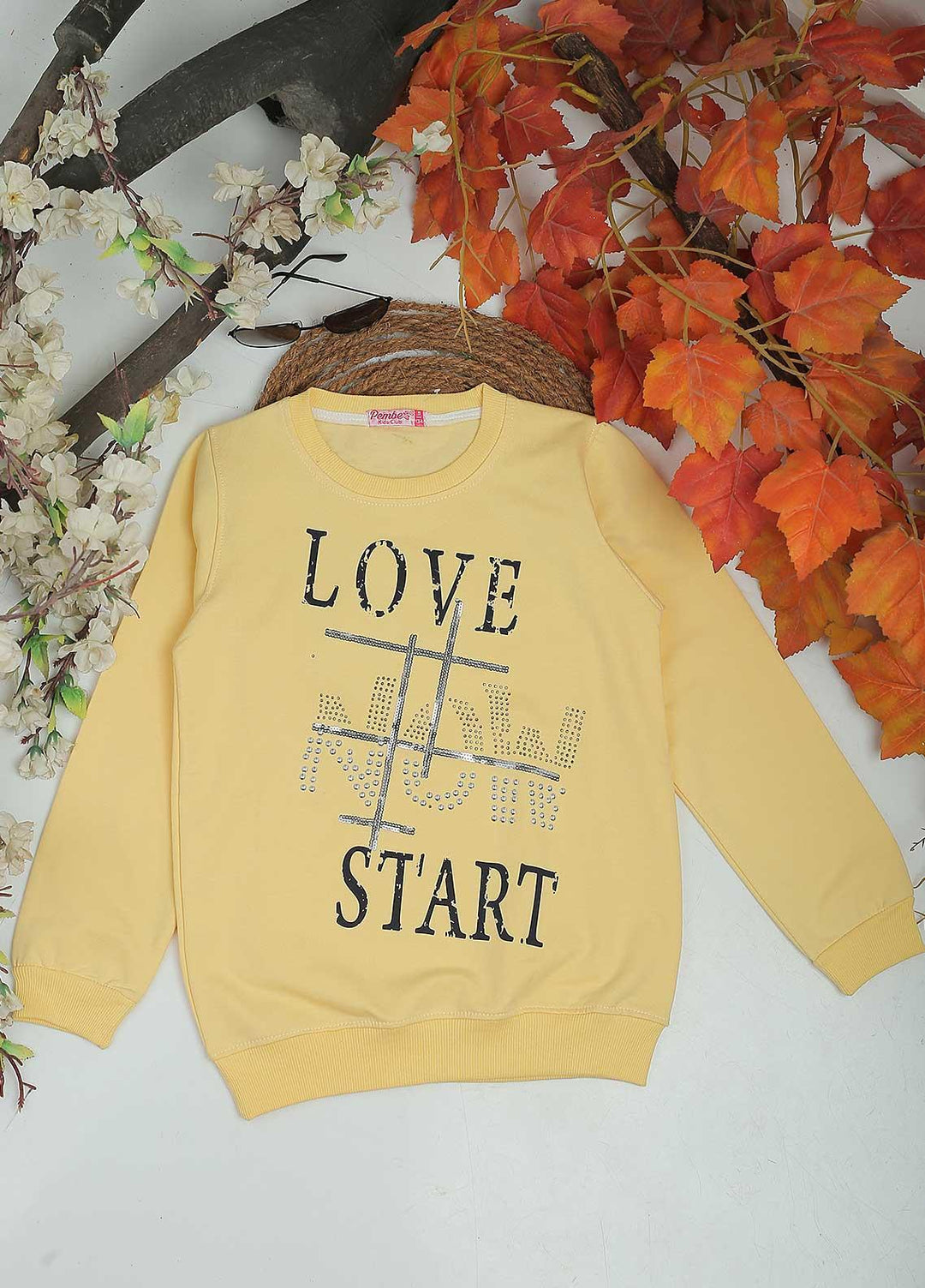 Sanaulla Exclusive Range Mix Casual T-Shirts for Girls -  3512 Yellow