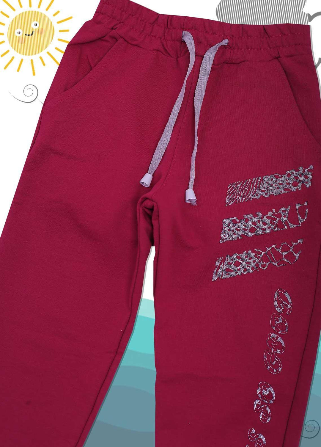 Sanaulla Exclusive Range Cotton Casual Trouser for Girls -  3303 Pink