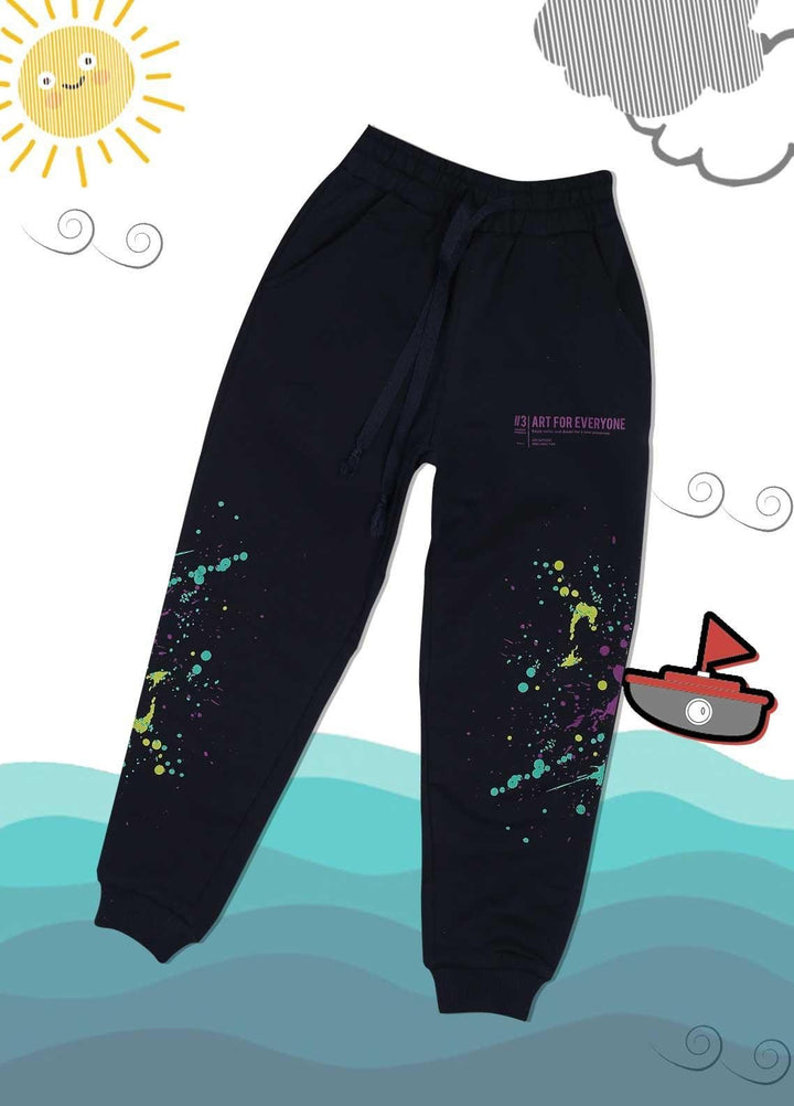Sanaulla Exclusive Range Cotton Casual Trouser for Girls -  3384 D-Blue