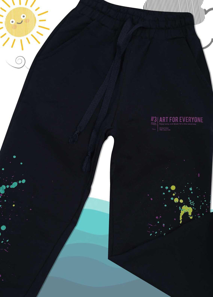 Sanaulla Exclusive Range Cotton Casual Trouser for Girls -  3384 D-Blue