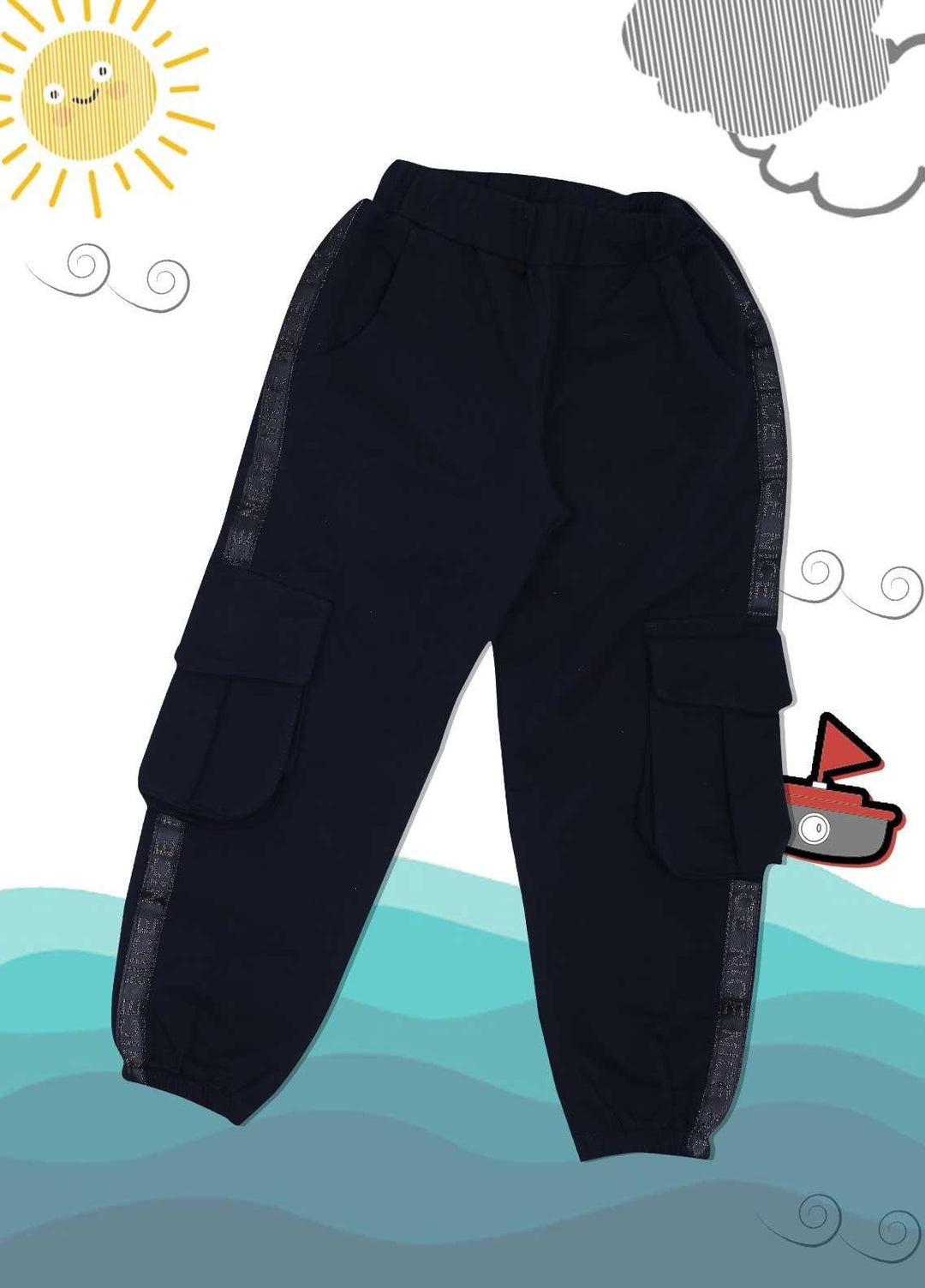 Sanaulla Exclusive Range Cotton Casual Trouser for Girls -  3846 Black