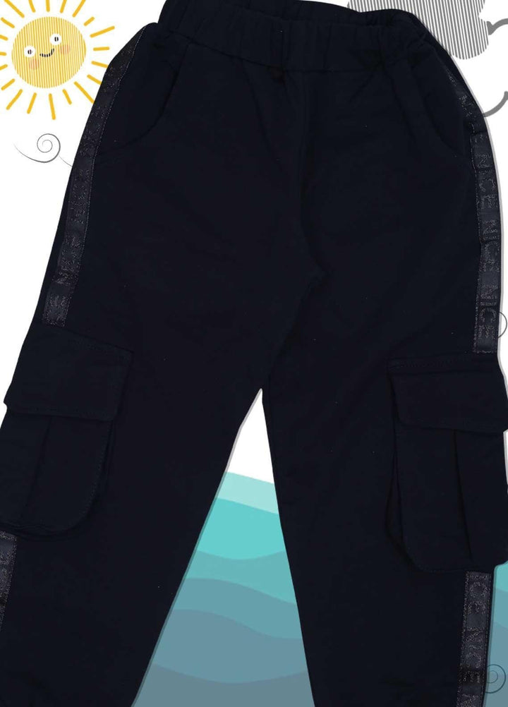 Sanaulla Exclusive Range Cotton Casual Trouser for Girls -  3846 Black