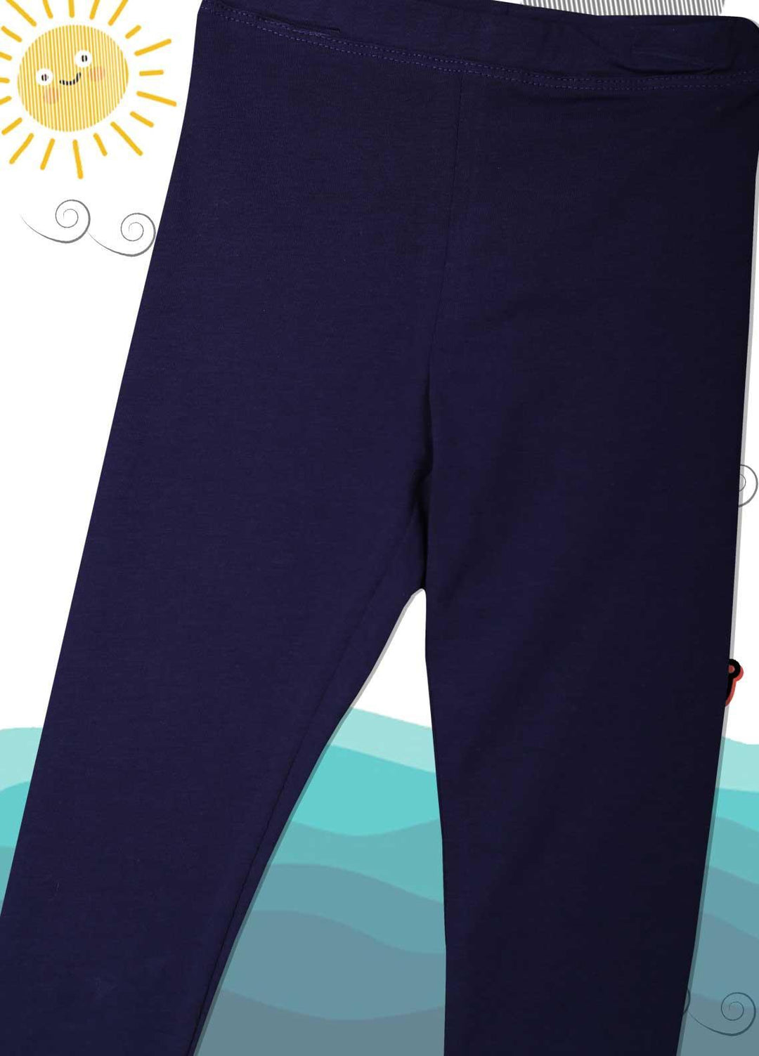 Sanaulla Exclusive Range Cotton Casual Tight for Girls -  5262 Blue