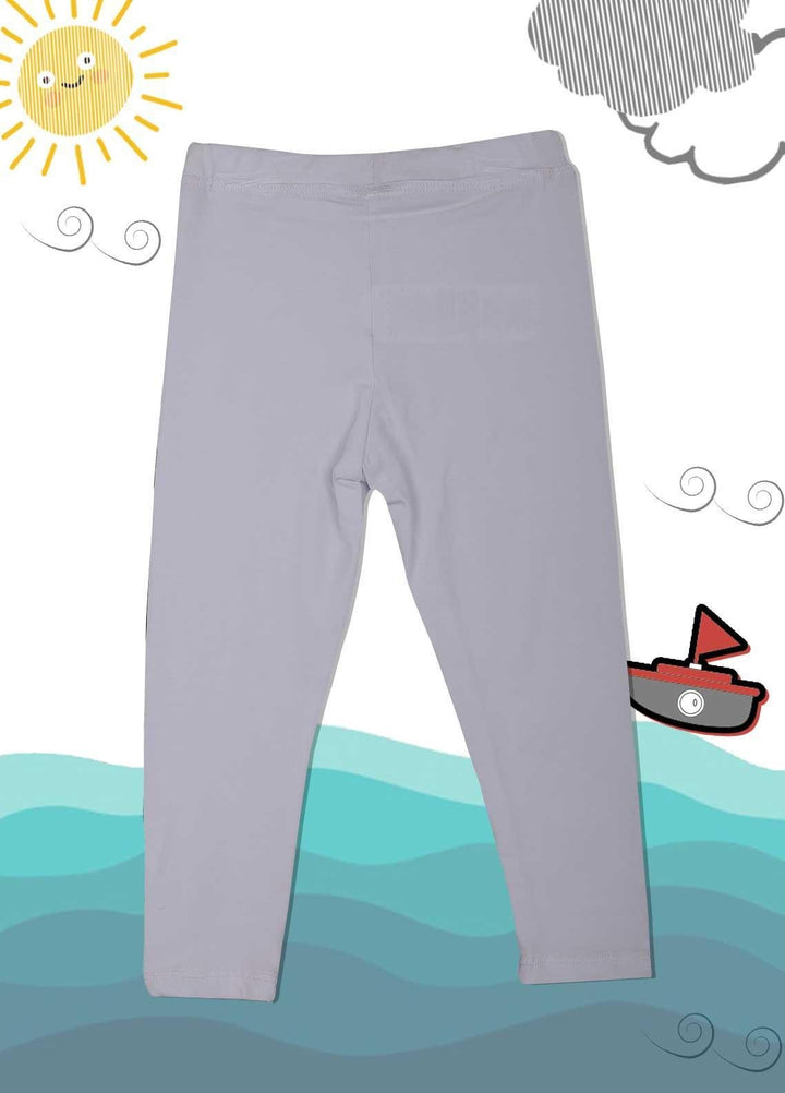 Sanaulla Exclusive Range Cotton Casual Tight for Girls -  5262 White