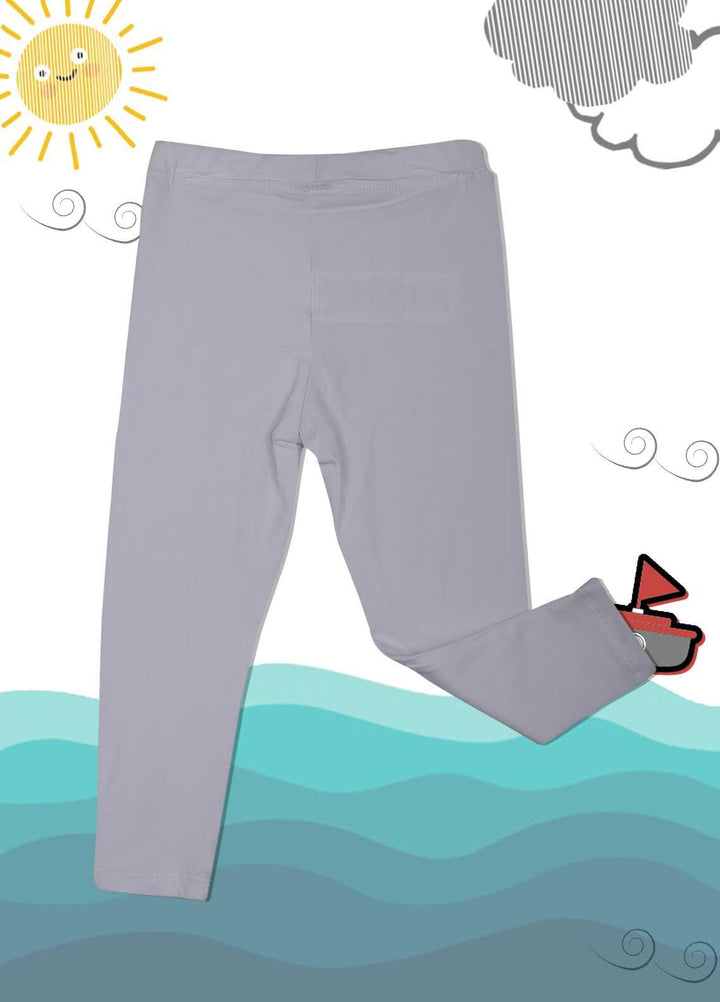 Sanaulla Exclusive Range Cotton Casual Tight for Girls -  5262 White