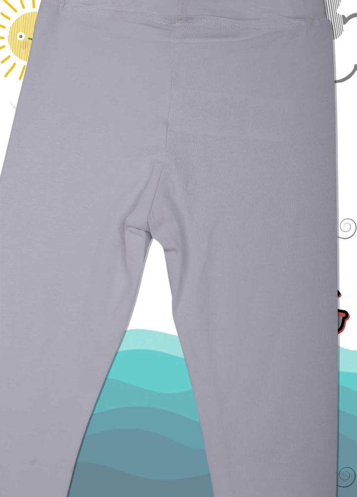 Sanaulla Exclusive Range Cotton Casual Tight for Girls -  5262 White