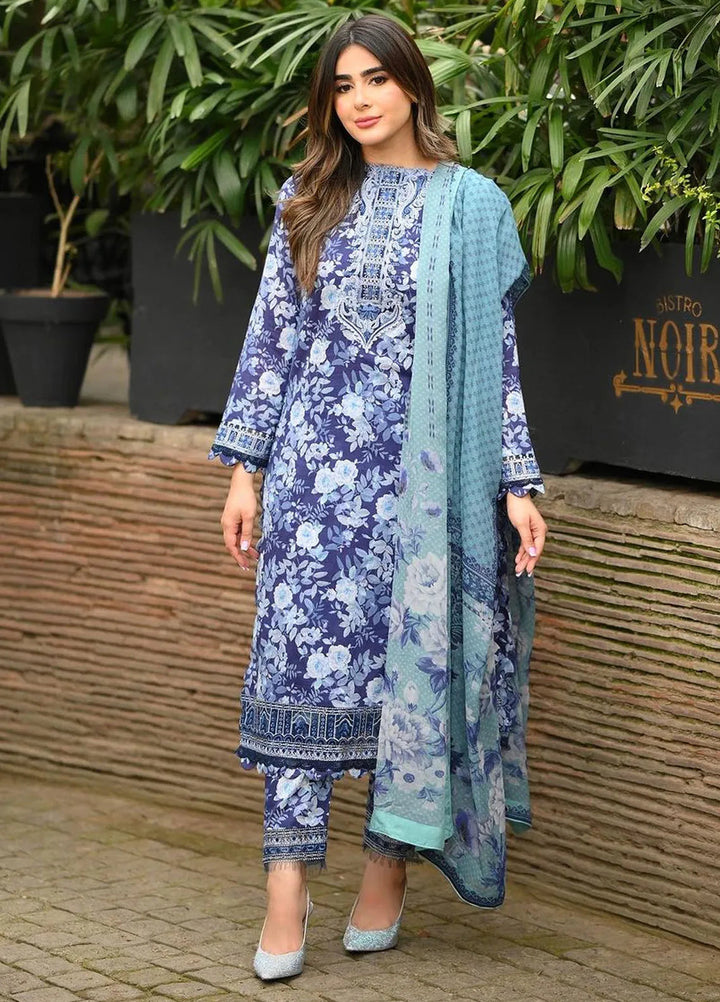 The Enchanted Garden by Gulaal Embroidered Lawn Suits Unstitched 3 Piece GL24EG D-07 Olvera - Summer Collection