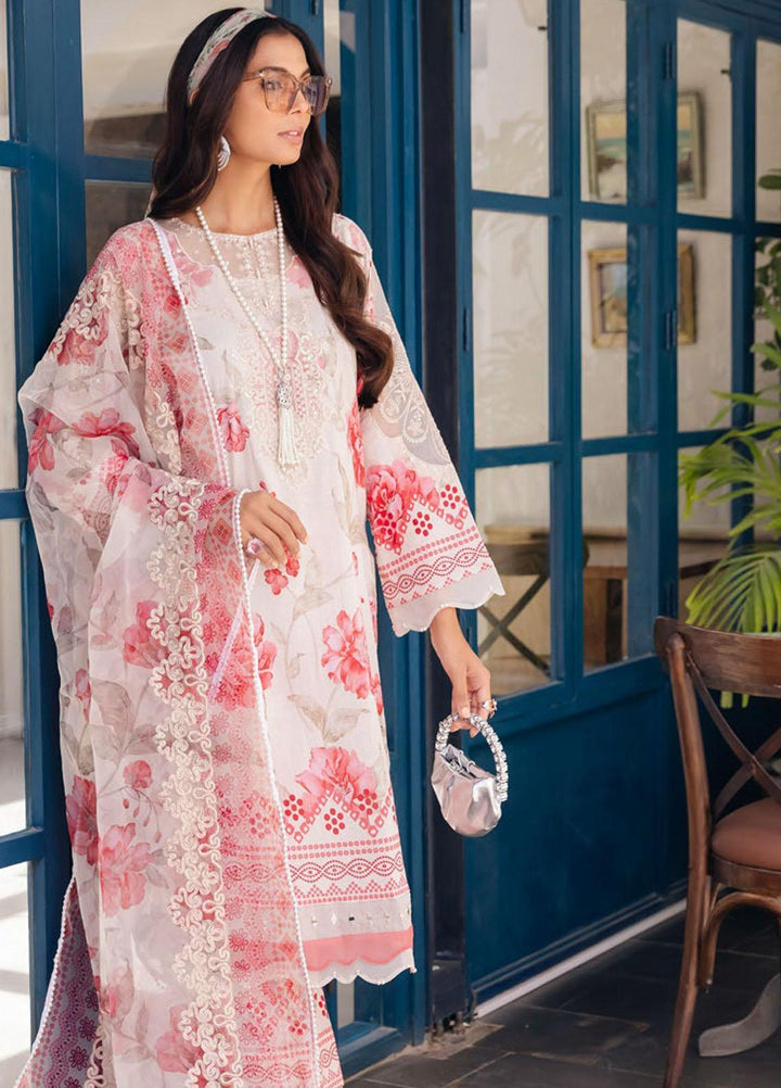 Glam Girl By Nureh Embroidered Chikankari Lawn Suits Unstitched 3 Piece NU23GG GL-02 - Summer Collection