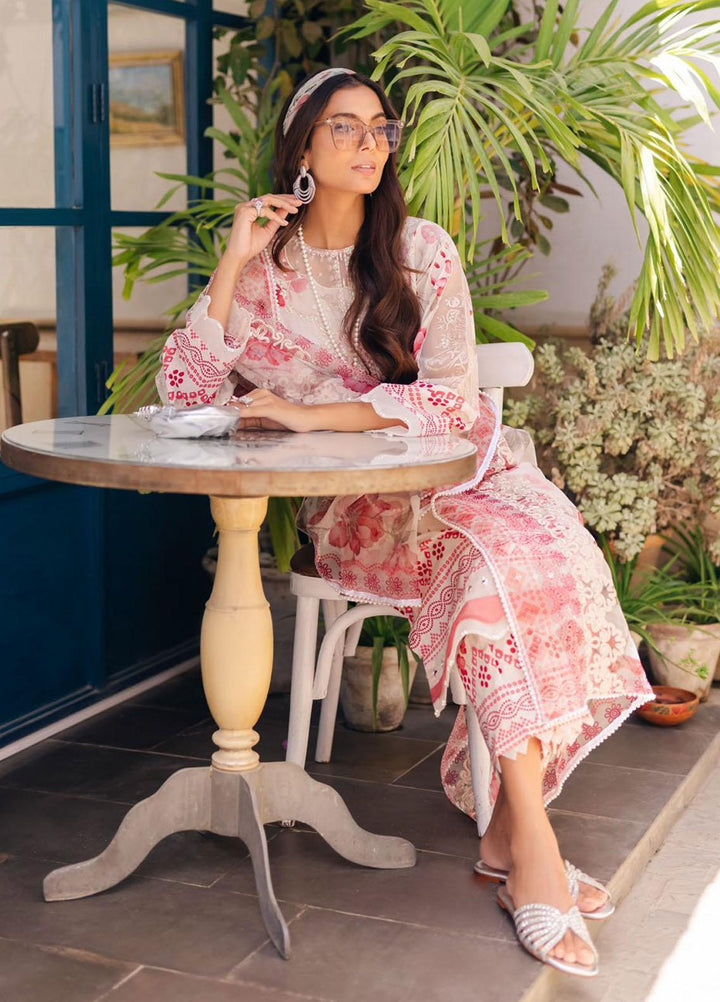 Glam Girl By Nureh Embroidered Chikankari Lawn Suits Unstitched 3 Piece NU23GG GL-02 - Summer Collection