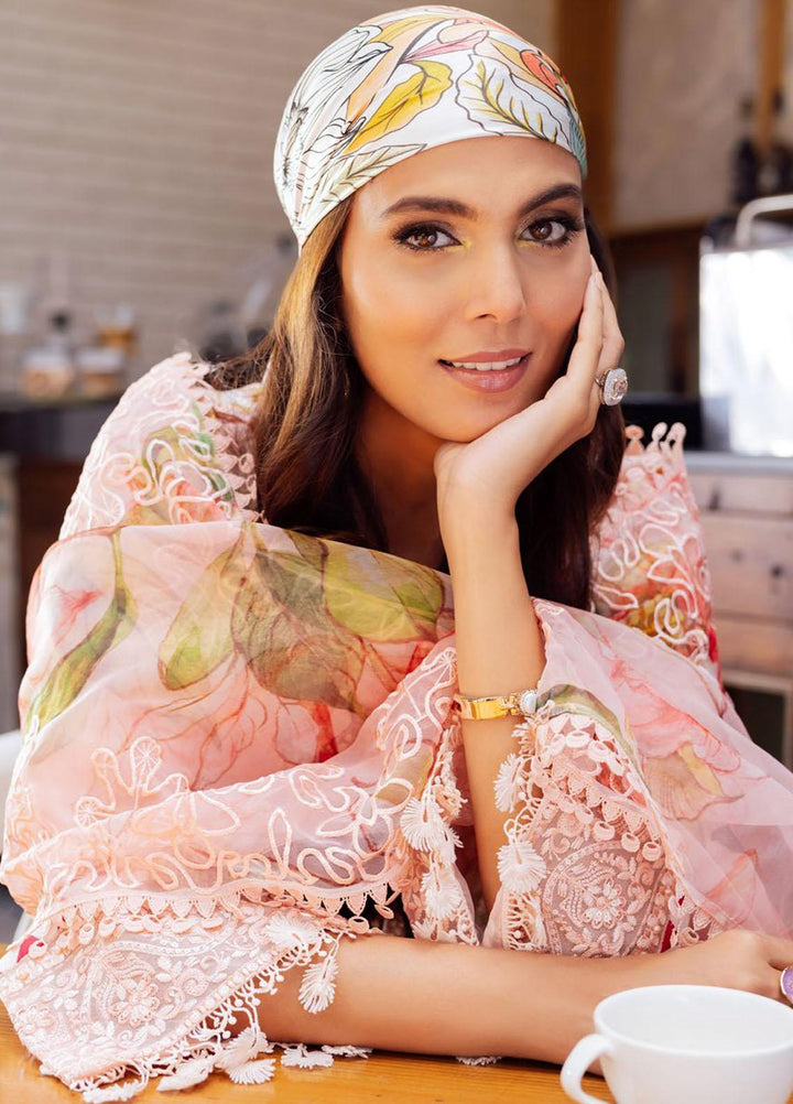 Glam Girl By Nureh Embroidered Chikankari Lawn Suits Unstitched 3 Piece NU23GG GL-04 - Summer Collection