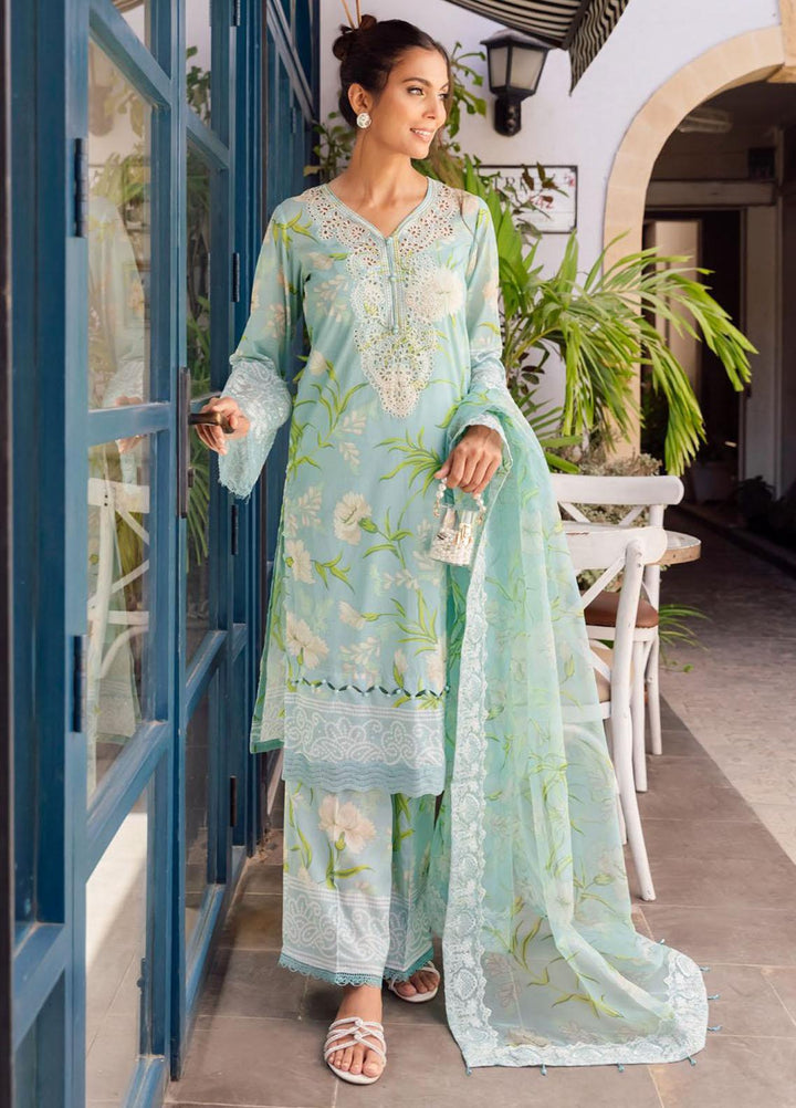 Glam Girl By Nureh Embroidered Chikankari Lawn Suits Unstitched 3 Piece NU23GG GL-05 - Summer Collection