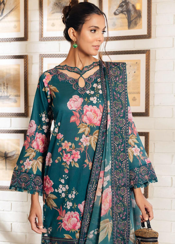 Glam Girl By Nureh Embroidered Chikankari Lawn Suits Unstitched 3 Piece NU23GG GL-06 - Summer Collection