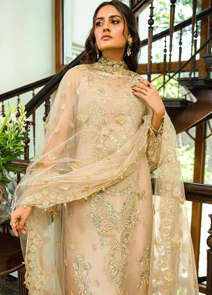 Glossier By AIK Atelier Embroidered Net Suits Unstitched 3 Piece AIK23GL Look-02 - Festive Collection