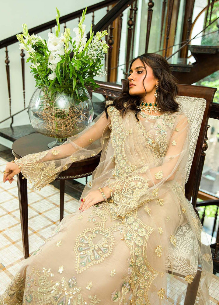 Glossier By AIK Atelier Embroidered Net Suits Unstitched 3 Piece AIK23GL Look-02 - Festive Collection