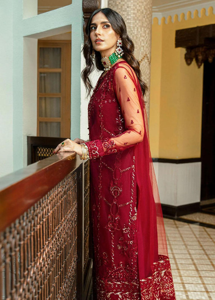 Glossier By AIK Atelier Embroidered Net Suits Unstitched 3 Piece AIK23GL Look-03 - Festive Collection