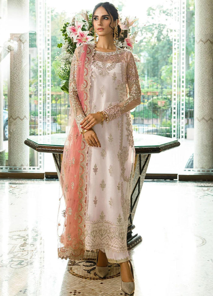 Glossier By AIK Atelier Embroidered Net Suits Unstitched 3 Piece AIK23GL Look-04 - Festive Collection