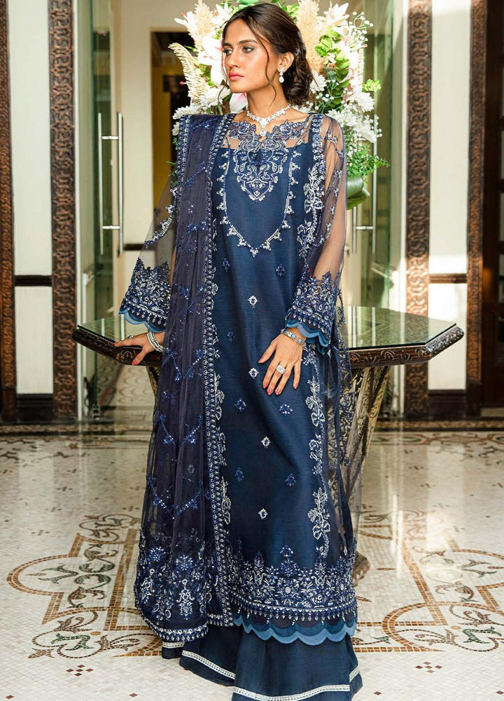 Glossier By AIK Atelier Embroidered Net Suits Unstitched 3 Piece AIK23GL Look-06 - Festive Collection