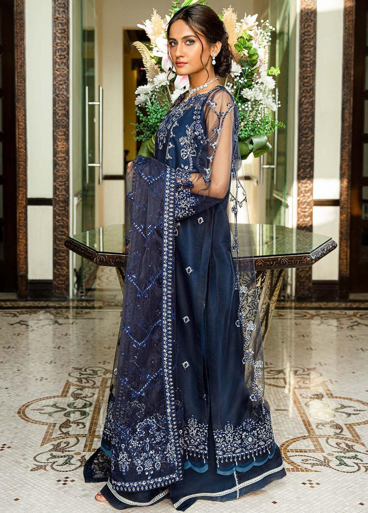 Glossier By AIK Atelier Embroidered Net Suits Unstitched 3 Piece AIK23GL Look-06 - Festive Collection