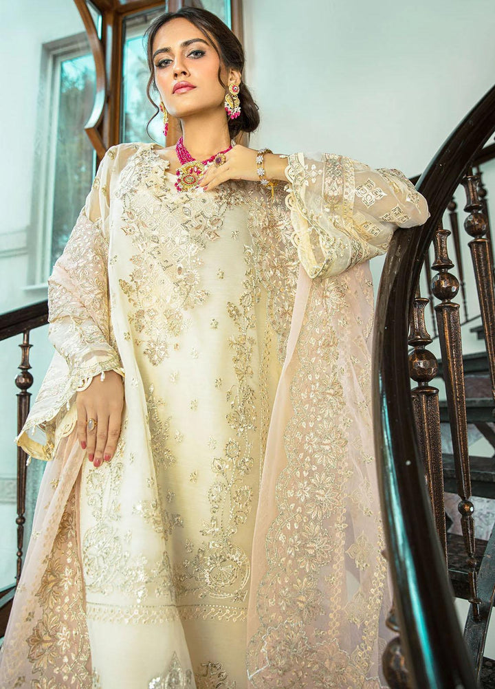 Glossier By AIK Atelier Embroidered Organza Suits Unstitched 3 Piece AIK23GL Look-09 - Festive Collection