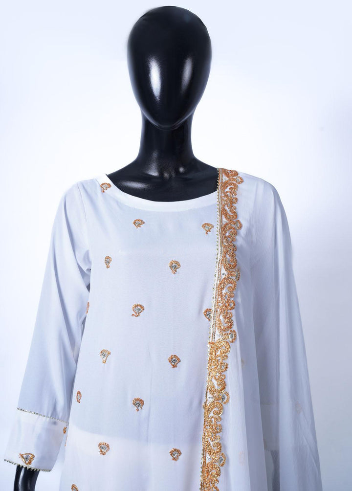 Gold Capsule By Vibgyor Fashion Embroidered Silk Suits Unstitched 3 Piece D2-G23 XAHRI GOLD - Premium Collection