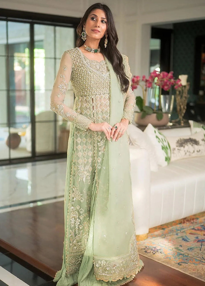 Gossamer By Zaha Embroidered Organza Suit Unstitched 3 Piece ZL24G D-03 Seraphina - Formal Collection