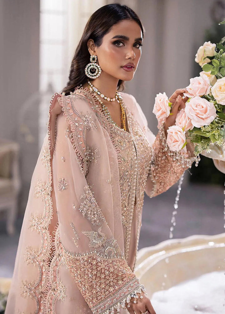 Gossamer By Zaha Embroidered Organza Suit Unstitched 3 Piece ZL24G D-05 Elysia - Formal Collection