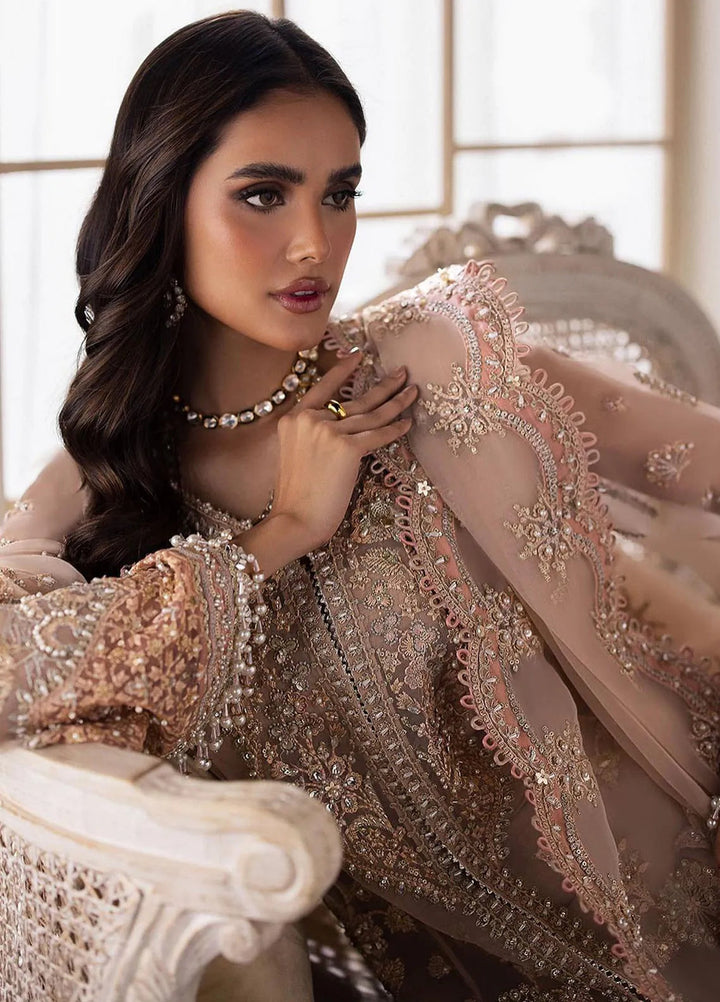 Gossamer By Zaha Embroidered Organza Suit Unstitched 3 Piece ZL24G D-05 Elysia - Formal Collection