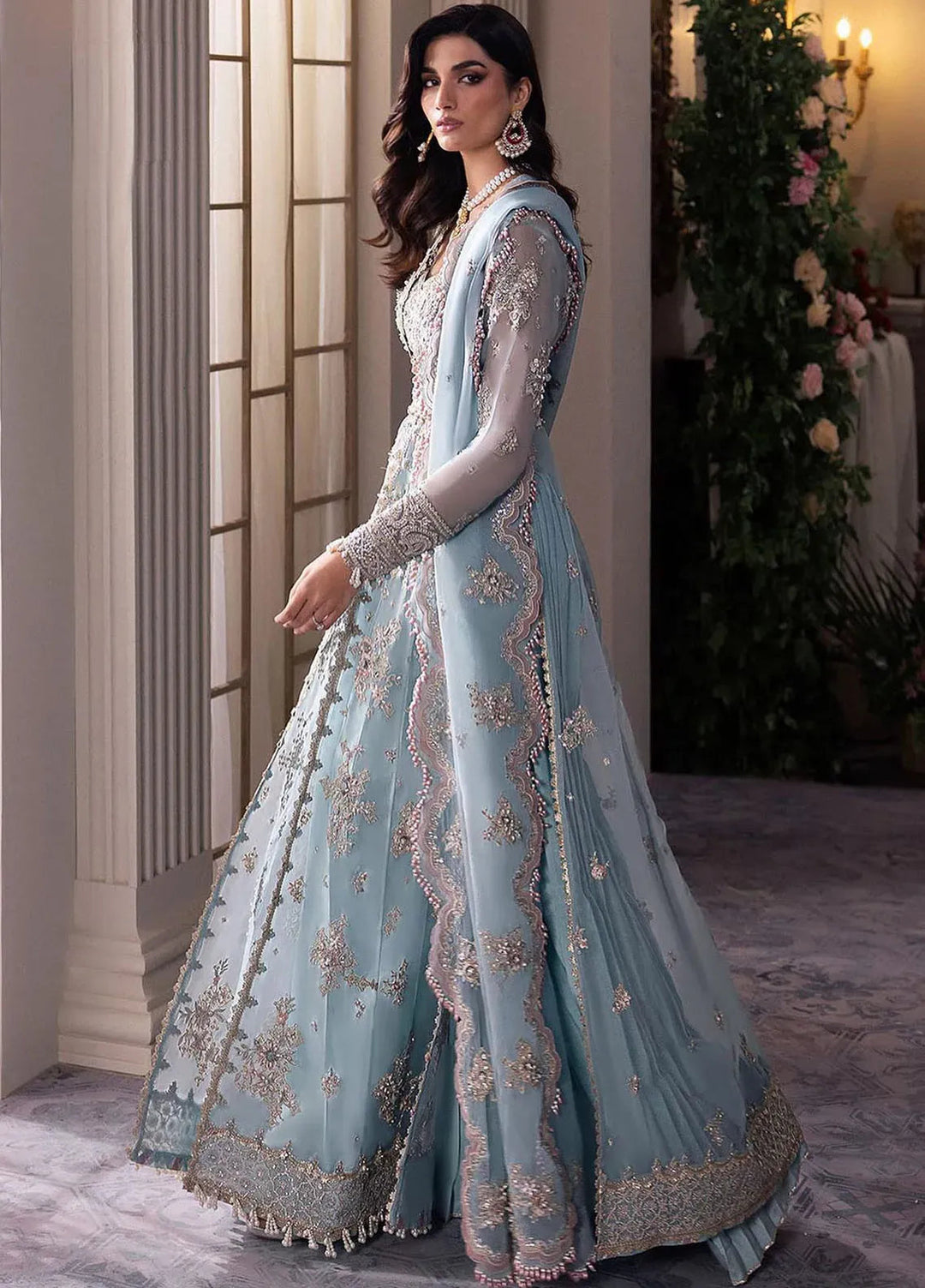 Gossamer By Zaha Pret Embroidered Organza Suit 3 Piece ZL24G D-04 Kiana