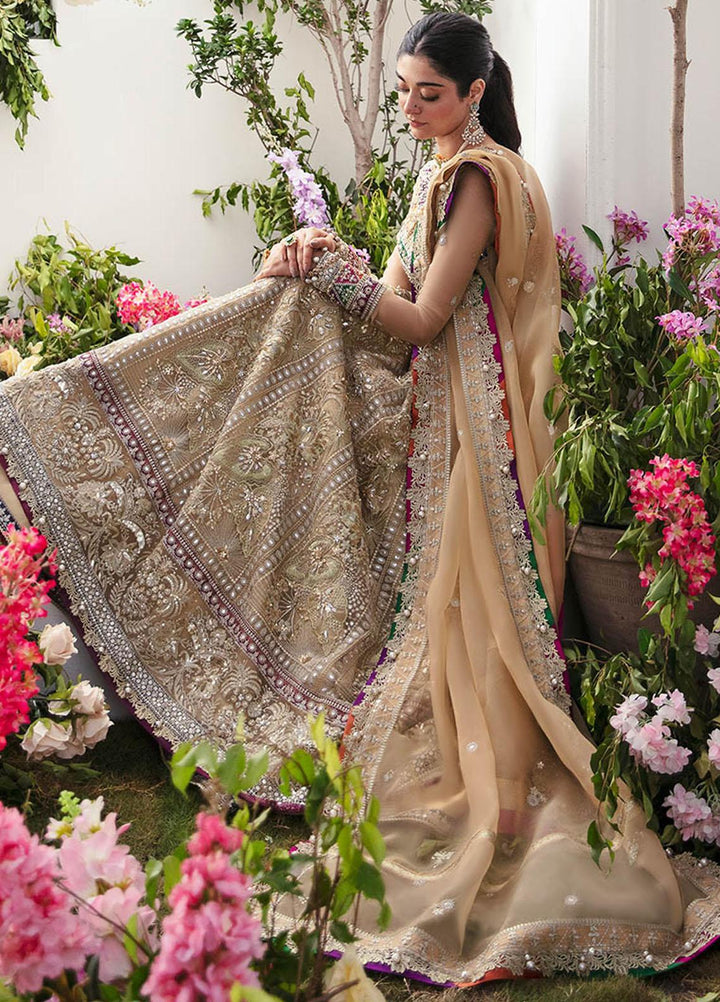 Gossamer By Zaha Embroidered Organza Suits Unstitched 4 Piece ZKS23G ZC23-01 Alysiah - Luxury Collection